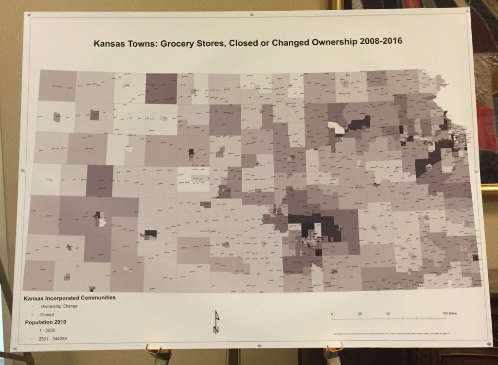 One of several graphics develped by the Rural Grocery Initiative, Kansas State University, and displayed at the fifth Rural Grocery Summit held in Wichita on June 6-8, 2016. 