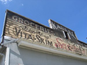 "Kadlec Groceries and Fine Meats" reads the sign on a family-owned grocery store previously located along J Street SW in Cedar Rapids. This photo was taken in 2012, when the building was slated for demolition.