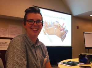 Kendall Bilbrey, coordinator of the Stay Together Appalachian Youth (STAY) Project in Kentucky, was one of several younger rural residents from around the country who took part in a daylong workshop at the 2015 Rural Assembly in Washington, D.C. on Sept. 8, 2015 to learn how to hone their communication and advocacy skills.