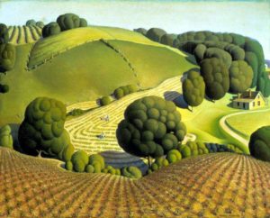 “Young Corn,” painted by Grant Wood in 1931.