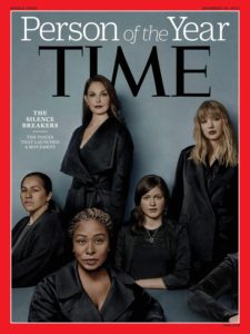On Wednesday, Dec. 6, 2017, Time magazine named the #MeToo movement or the "Silence Breakers" as the "Person of the Year," a nod to the millions of people who came forward with their stories of sexual harassment, assault and rape. Ashley Judd, Susan Fowler, Adama Iwu, Taylor Swift, and Isabel Pascual (a pseudonym) are pictured. (Time Magazine)