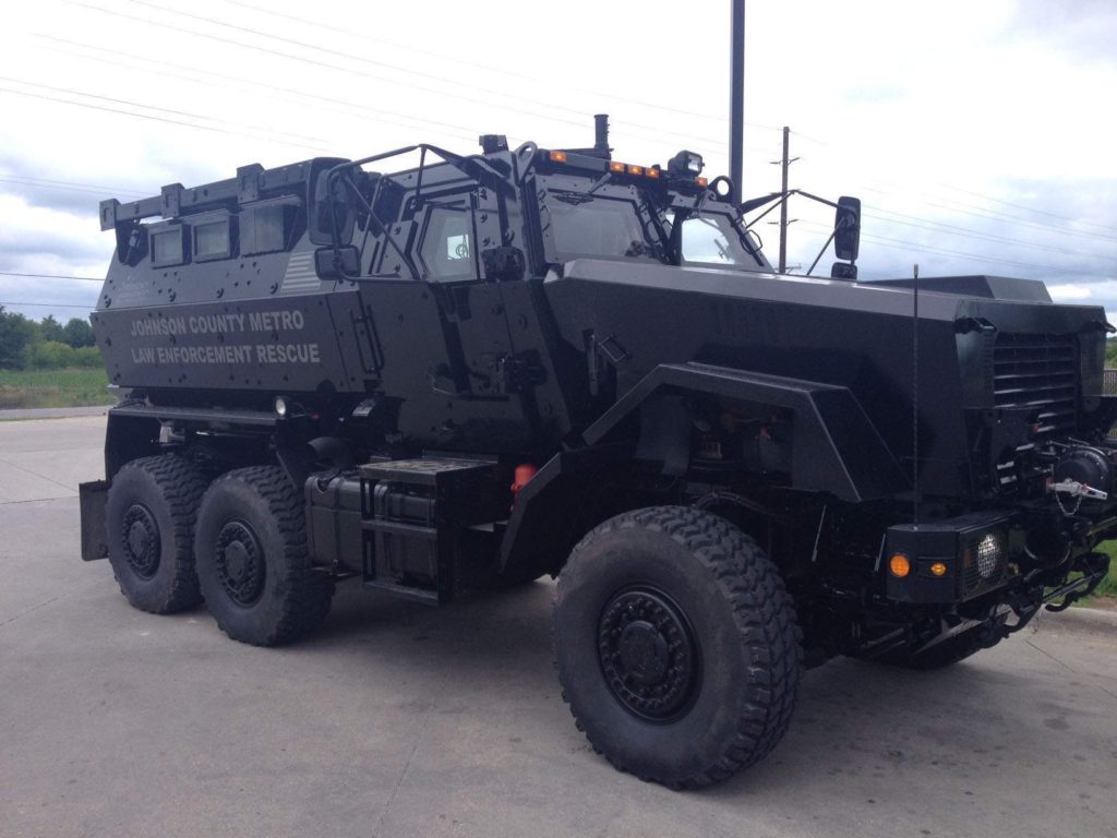 Johnson County obtained this Mine-Resistant Ambush Protected, or MRAP, in June 2014.